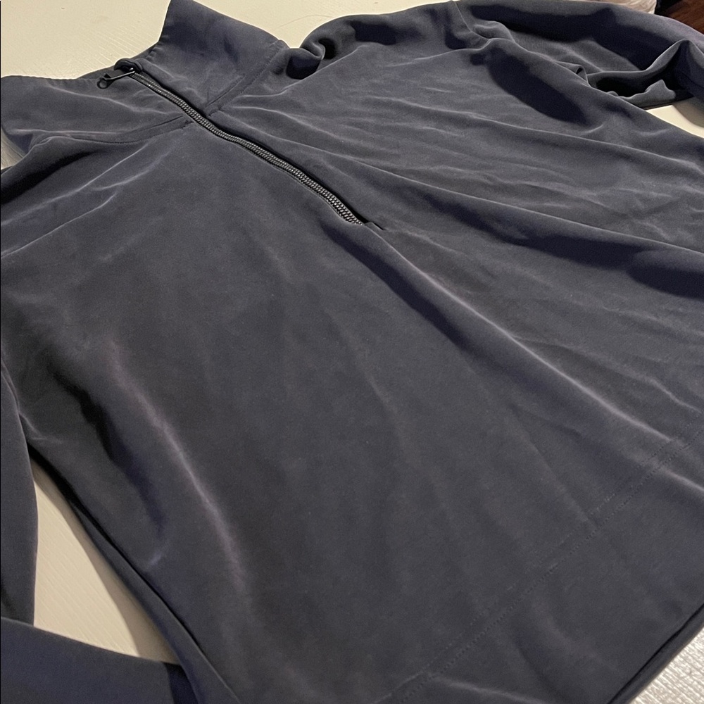 Athleta Women's Gray Zip-Up Top - Picture 2 of 11